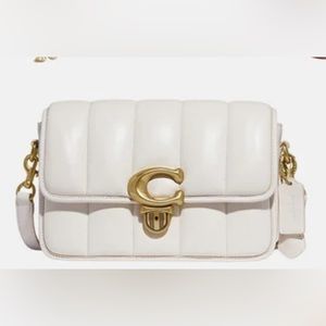 COACH QUILTED CHALK STUDIO BAG
